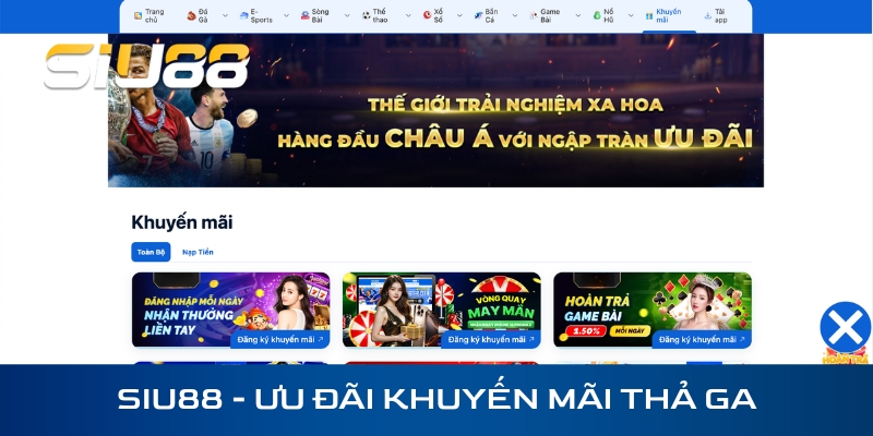 Ưu đãi thả ga không lo thiếu cược